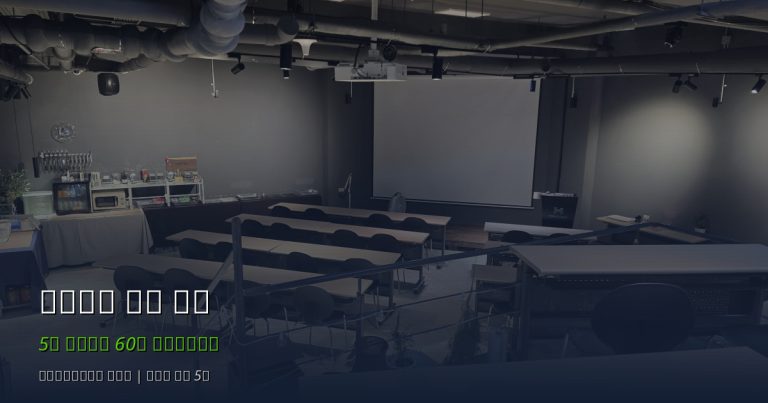 비즈니스 미팅 장소, 카페 vs 코워킹 vs 전용 강연장 어디가 정답일까